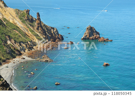 小樽　海岸風景　祝津パノラマ展望台から 118050345