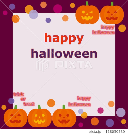 ハッピーハロウィン　happy halloween　ジャック・オー・ランタン　 118050380