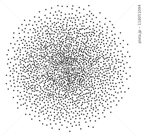 Stippled circle element for design 118051094