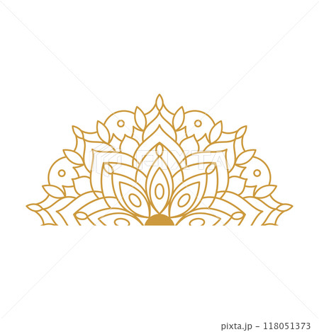 Mandala Design Element Collection Set 118051373