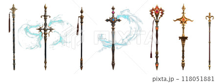 魔法の杖のセット 118051881