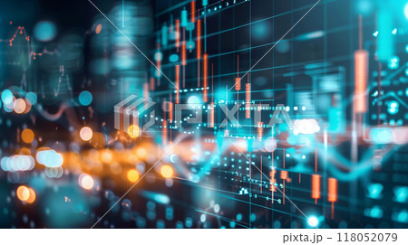 A computer generated image of a city with a lot of lines and numbers 118052079