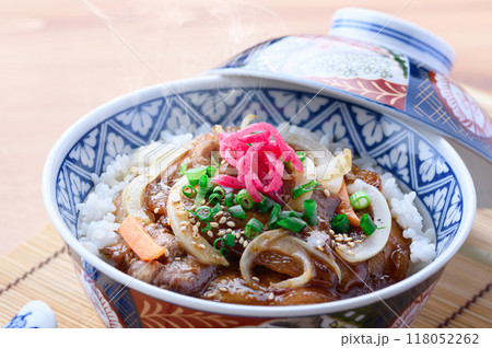 十勝帯広名物　豚カルビ丼　(スタミナ豚丼) 118052262