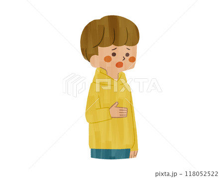 困っている男性-ガッシュ 困っている男性-ガッシュ 118052522