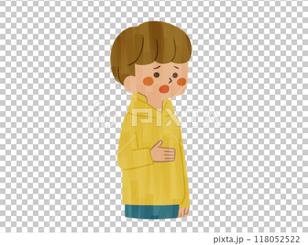 困っている男性-ガッシュ 困っている男性-ガッシュ 118052522