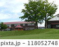 山の楽校の旧増田小中学校校舎裏側からの眺め 118052748
