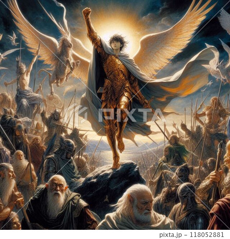 戦士たちの凱旋・イラスト 118052881