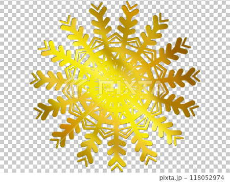 Gold Snowflake 118052974