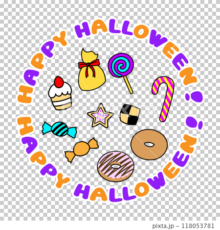 Halloween candy illustration material Halloween candy illustration material 118053781
