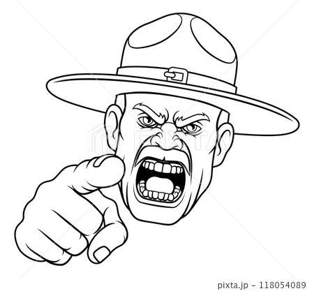 Drill Instructor Sergeant Bootcamp Army Soldier 118054089