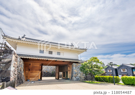 甲府城山手渡櫓門　山手御門　甲府市歴史公園 118054487