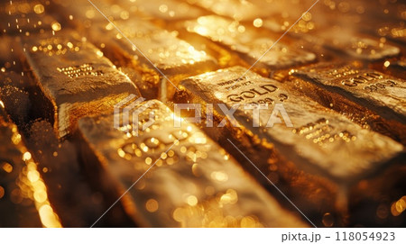Gold bars. Concept of success in business and finance. Generative AI Gold bars. Concept of success in business and finance. Generative AI 118054923