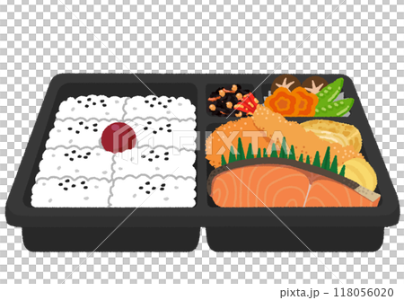 Illustration of a makunouchi bento 118056020