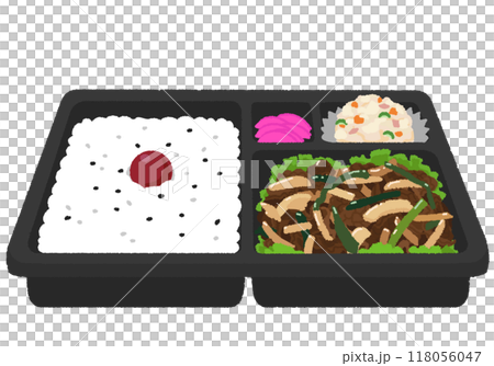 焼肉弁当のイラスト 焼肉弁当のイラスト 118056047