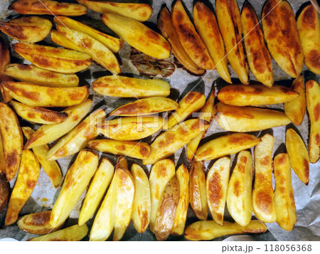 grilled potatoes texture grilled potatoes texture 118056368