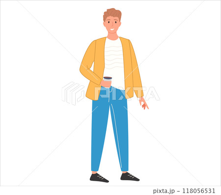 Man dressed in style with Vector illustration  118056531