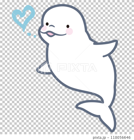 シロイルカ　ベルーガ　海洋生物 118056646