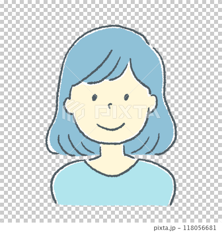 若い女性のイラスト 118056681