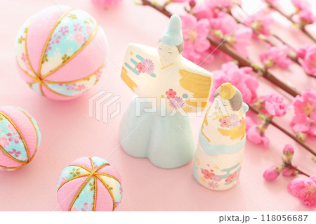 おひな祭りのイメージ 桃の花 おひな祭りのイメージ 桃の花 118056687