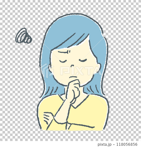 悩んでいる女性 118056856