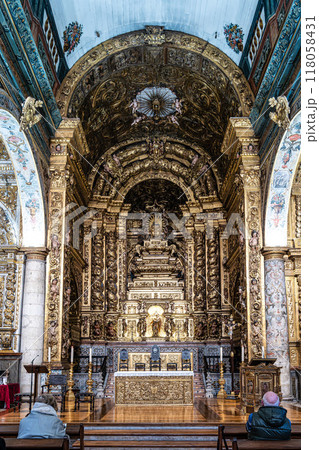 Interior of Igreja de Santa Maria Graca, Se de Setubal, Portugal Interior of Igreja de Santa Maria Graca, Se de Setubal, Portugal 118058431