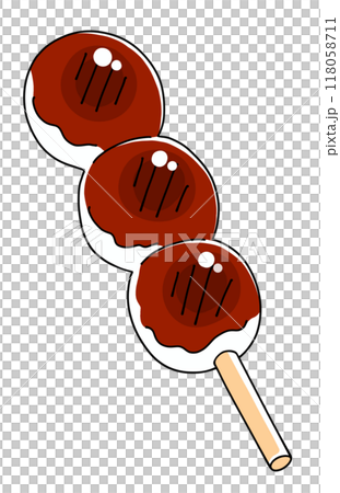 Loose and simple mitarashi dango (solid color) Loose and simple mitarashi dango (solid color) 118058711