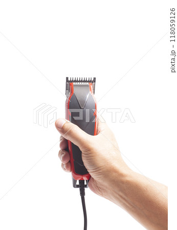 Hair clipper in a man's hand 118059126