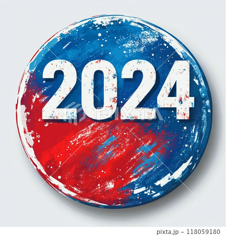 2024 American election predition design concept. 118059180