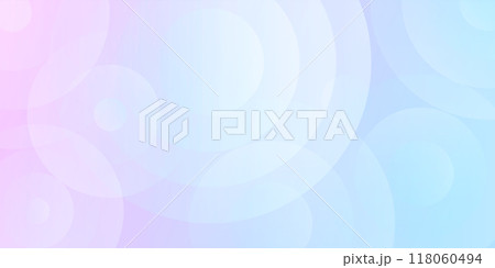 Modern concentric circles banner background. Patel fluid colorful blue and purple gradations. Abstract geometric background. Vector illustration. 118060494