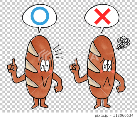 判定パンのキャラクターセット(マルバツ) 判定パンのキャラクターセット(マルバツ) 118060534