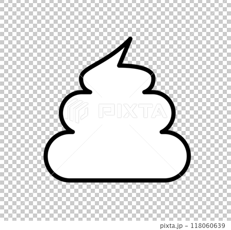 うんこ もしくは ホイップクリーム アイコン うんこ もしくは ホイップクリーム アイコン 118060639