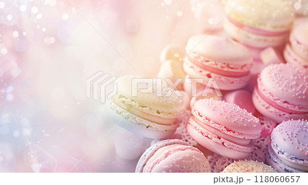 カラフルなマカロン 118060657