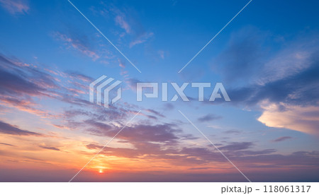 Sunset sky background Sunset sky background 118061317