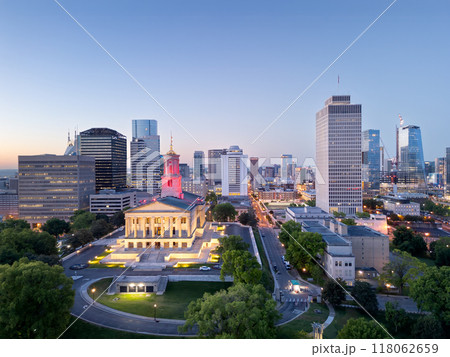 Nashville, Tennessee, USA at Twilight 118062659