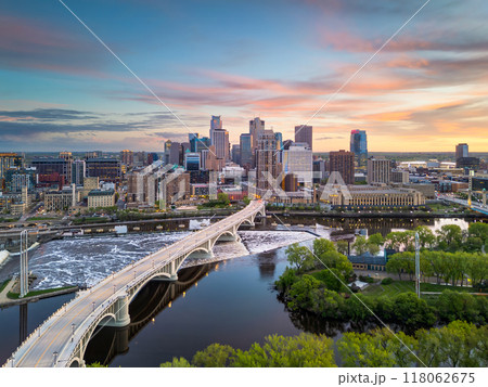 Minneapolis, Minnesota, USA Cityscape 118062675