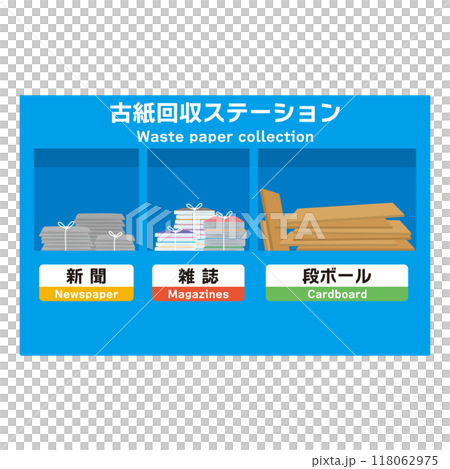 古紙回収ステーション 118062975