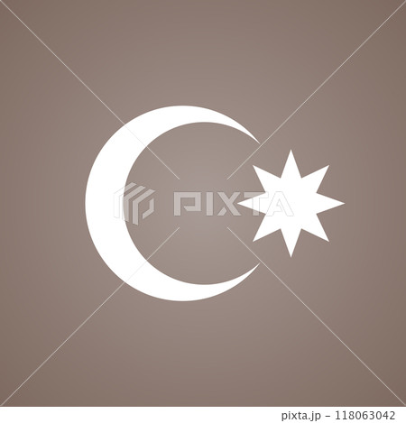 Symbol from the flag of Azerbaijan 118063042