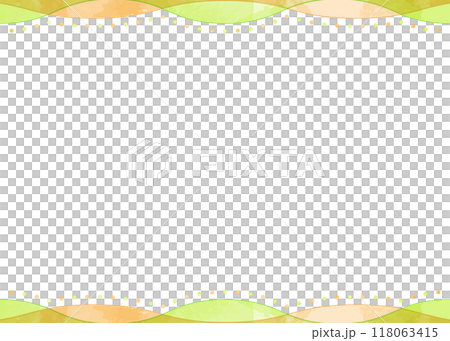 Simple curved design frame, background material, watercolor color Simple curved design frame, background material, watercolor color 118063415
