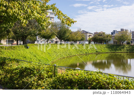 栃木県の宇都宮城址公園の景色 栃木県の宇都宮城址公園の景色 118064943