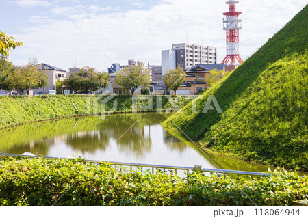 栃木県の宇都宮城址公園の景色 118064944
