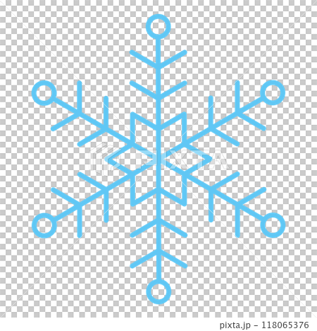 雪花,圖標素材,線描 雪花,圖標素材,線描 118065376