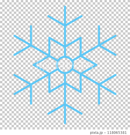 Snowflakes, line drawing icons, winter decoration materials Snowflakes, line drawing icons, winter decoration materials 118065381