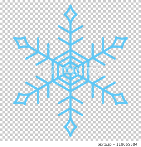 雪花、畫線圖示、冬季裝飾材料 雪花、畫線圖示、冬季裝飾材料 118065384