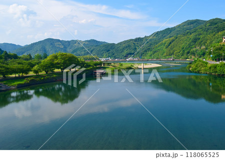 錦帯橋から見る風景　山口県　1 118065525