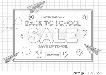 Back to School Sale Coloring Page Back to School Sale Coloring Page 118065589