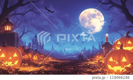 ハロウィンの背景画像 ハロウィンの背景画像 118066286