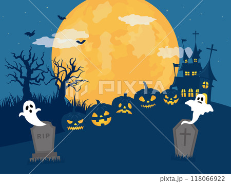 ハロウィン　不気味な洋館 118066922