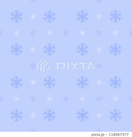Christmas snowflakes seamless pattern for winter holidays Christmas snowflakes seamless pattern for winter holidays 118067477