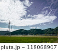 北陸　福井県　武生　夏空　田舎　田んぼ 118068907