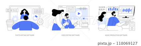 Professional software for creatives isolated cartoon vector illustrations se Professional software for creatives isolated cartoon vector illustrations se 118069127